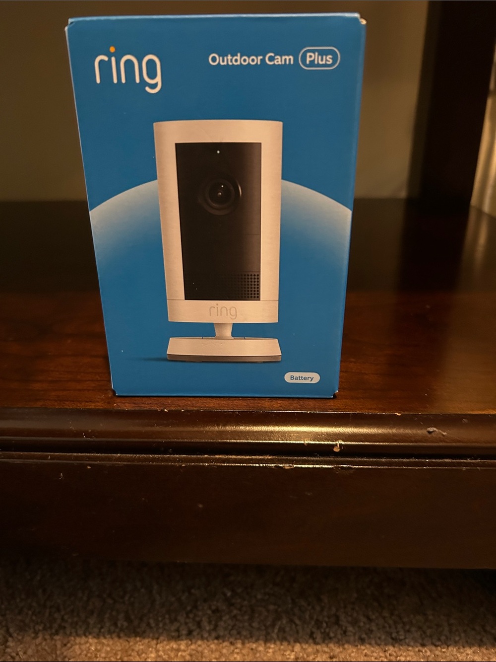 Ring Outdoor Cam Plus — White and Black Accent